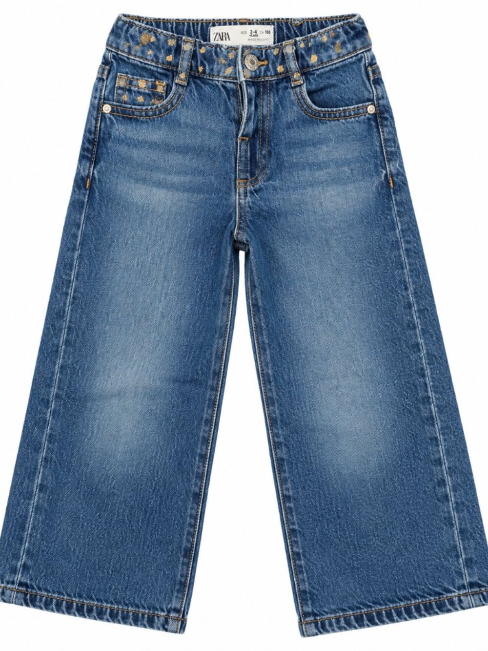 Zara Girls Wide-Leg Jeans – Size 3–4Y (104)